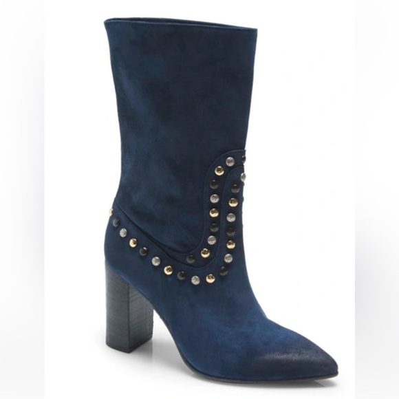 Free People Dakota Studded Western Boot in Blue Moon size 37 6.5 $268 - Picture 2 of 16